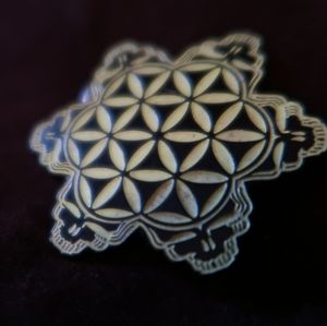 Grateful Dead / Flower of Life Enamel Hat Pin